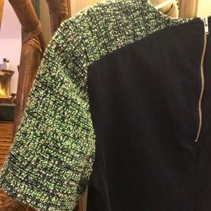 J. Crew blouse, tweed sleeves